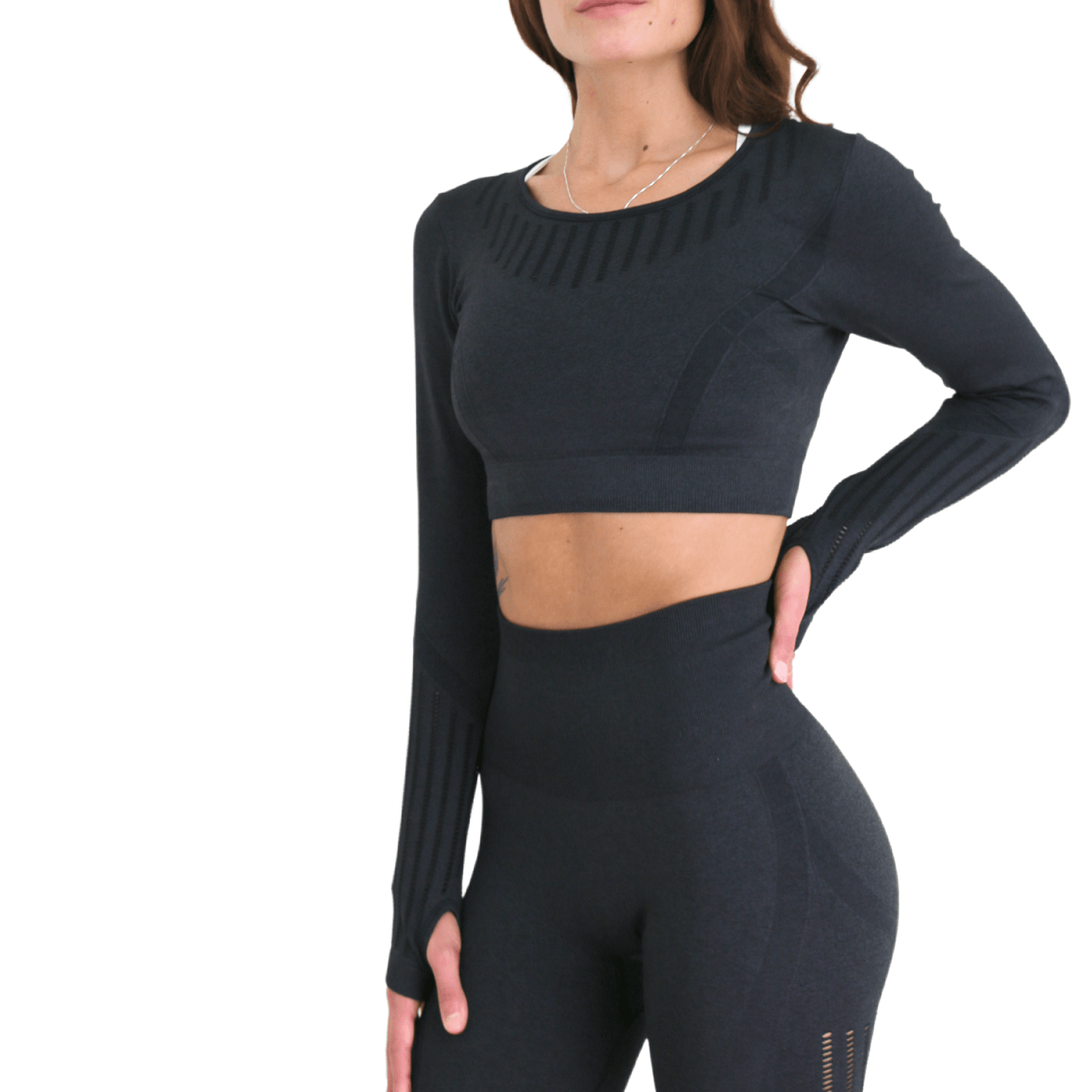 LIGHTWEIGHT SEAMLESS CROP TOP - byCRUZ
