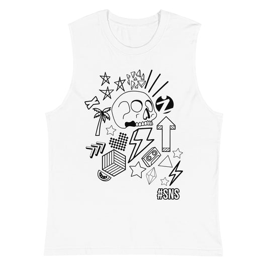GRAPHIC POP MUSCLE TANK