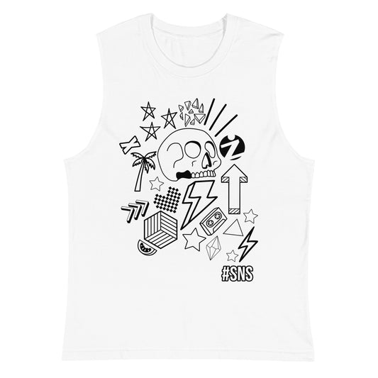 GRAPHIC POP MUSCLE TANK